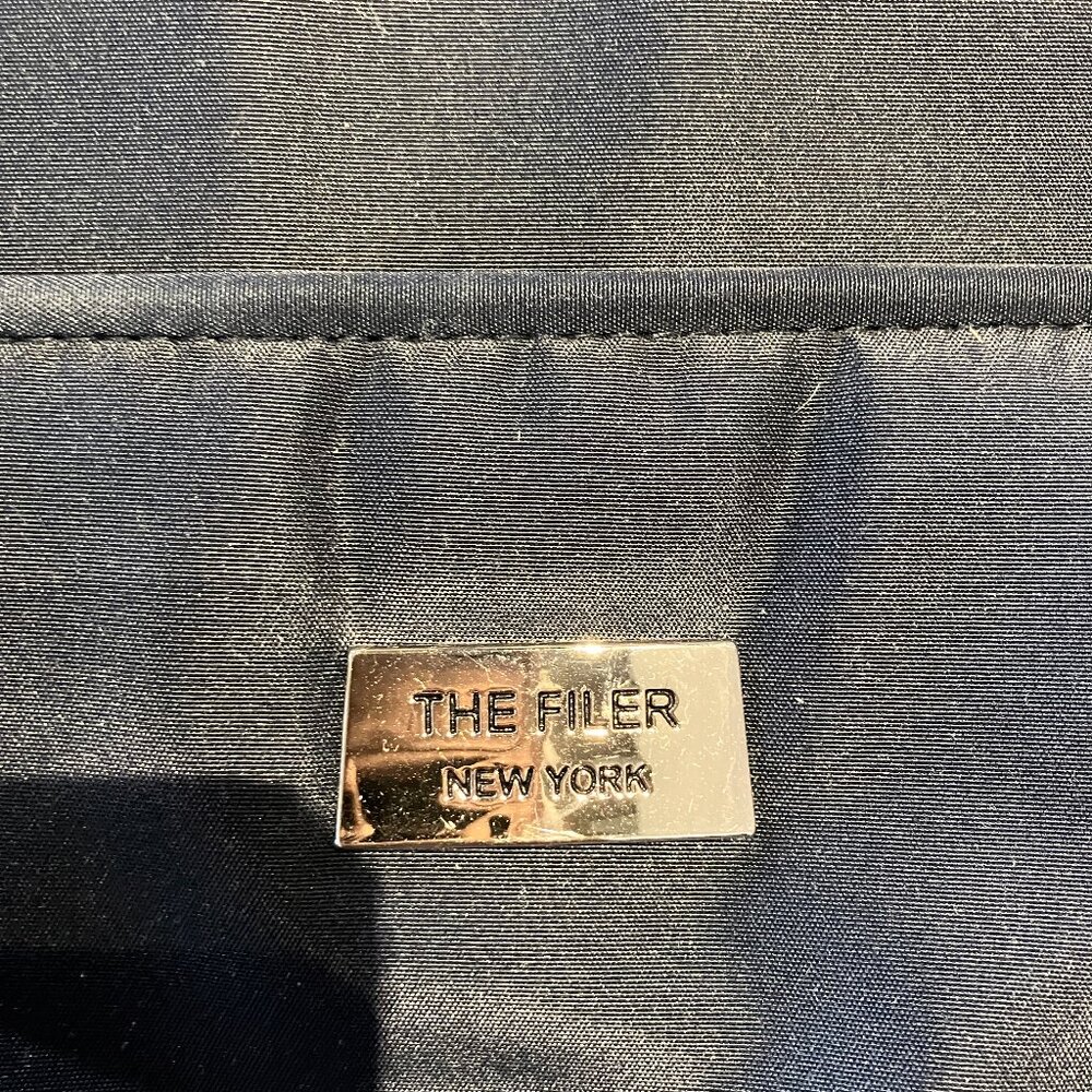 NWOT The Filer New York Organizer Dark Blue Purse Shoulder Straps - Picture 3 of 14